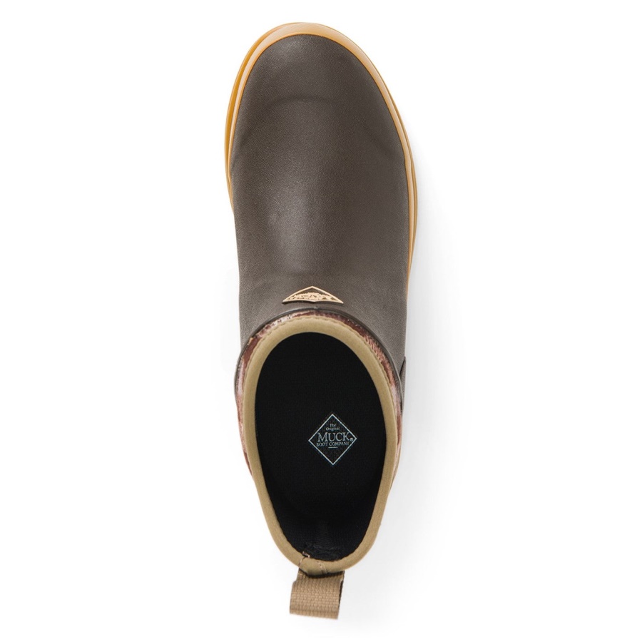 Ruskea Ruudullinen Printti Muckboot Naisten Muck Originals Pull-on Nilkkurit