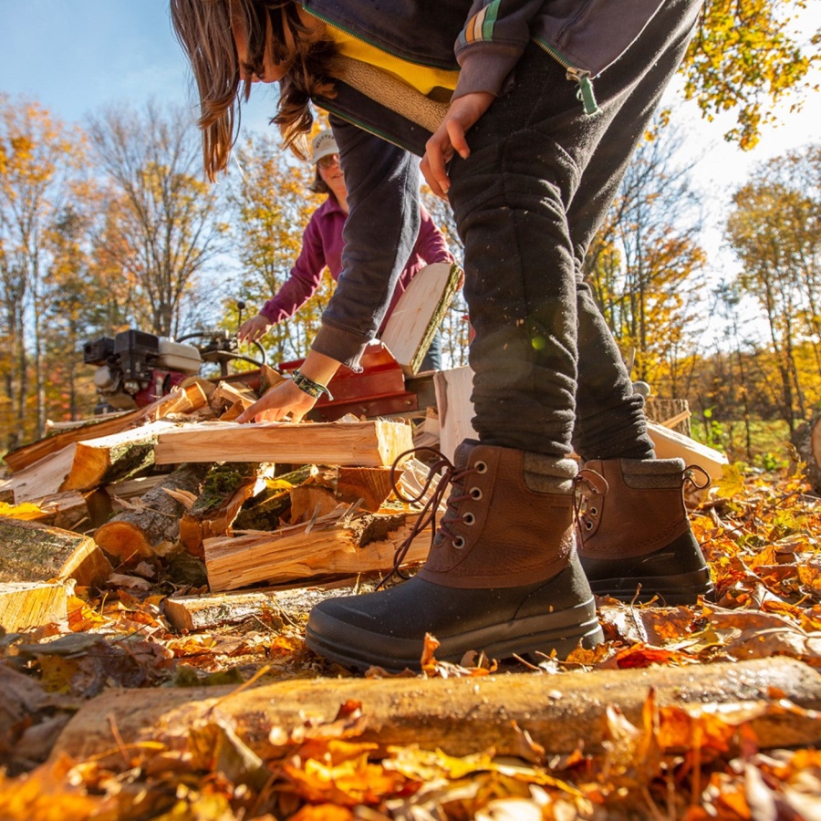 Muckboot Ruskea Naisten Muck Originals Ankkanauhoitettavat Nahkaiset Lyhyet Saappaat