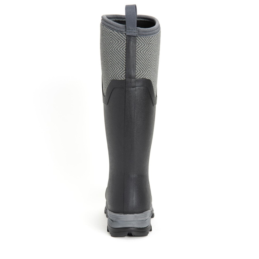 Muckboot Harmaa Geometrinen Printti Naisten Arktinen Jää Vibram Ag All Terrain Korkeat Saappaat
