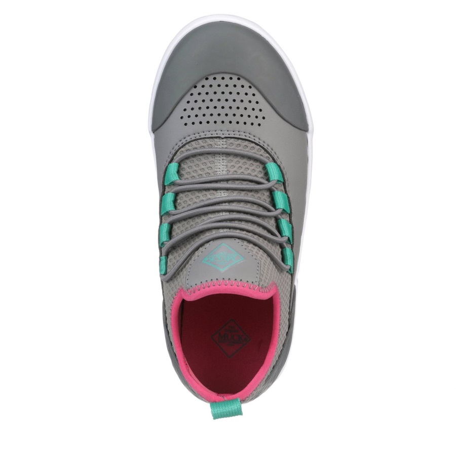 Muckboot Harmaa Vaaleanpunainen Lasten Kesäpäivänseisauksen Benjikengät