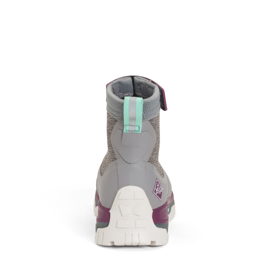 Naisten Huipun Vetoketjulliset Lyhyet Saappaat Huurteenharmaa Muckboot