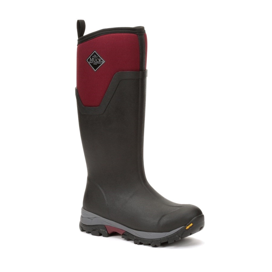 Naisten Arktinen Jää Vibram Ag All Terrain Tall Saappaat Muckboot Windsor Wine