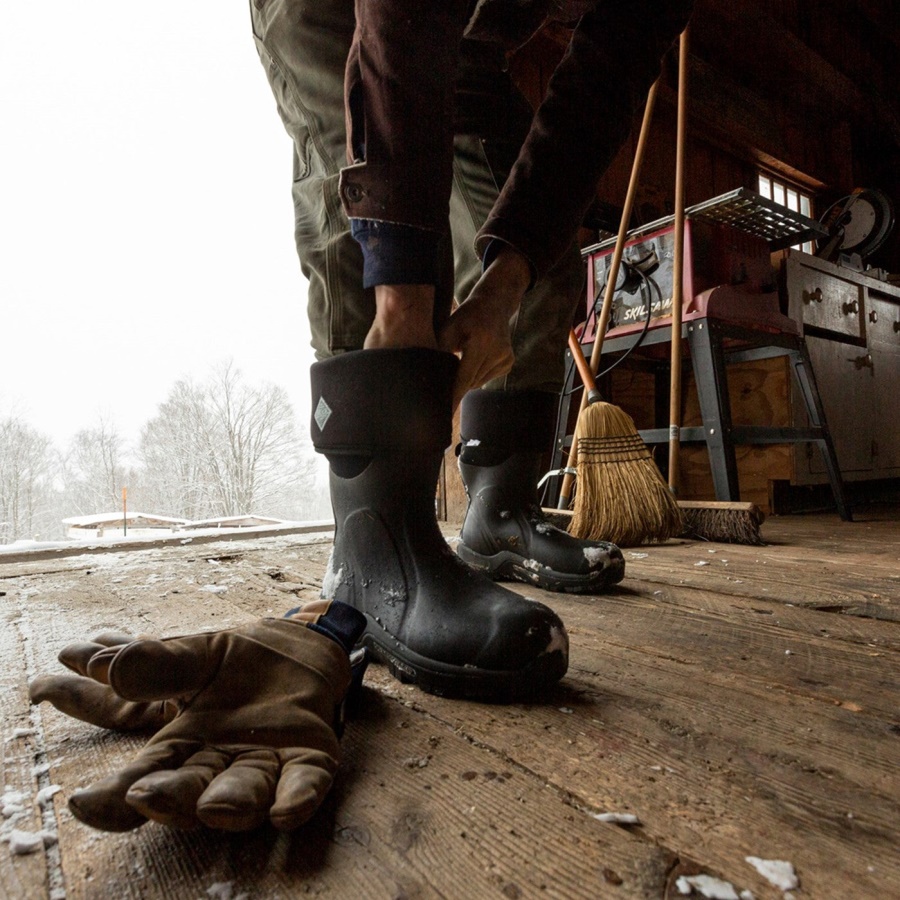 Musta Unisex Arktinen Urheilu Korkeat Saappaat Muckboot
