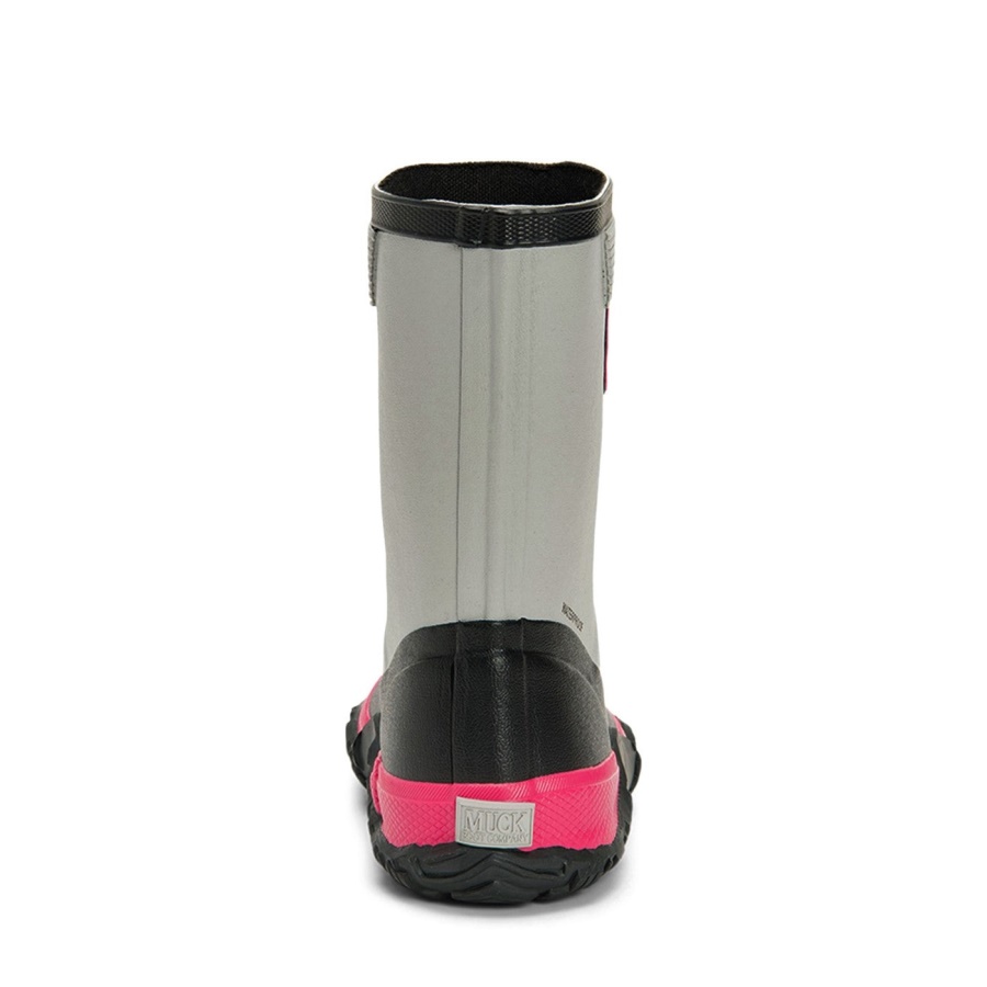 Harmaa Musta Pinkki Lasten Forager Tall Boots Muckboot
