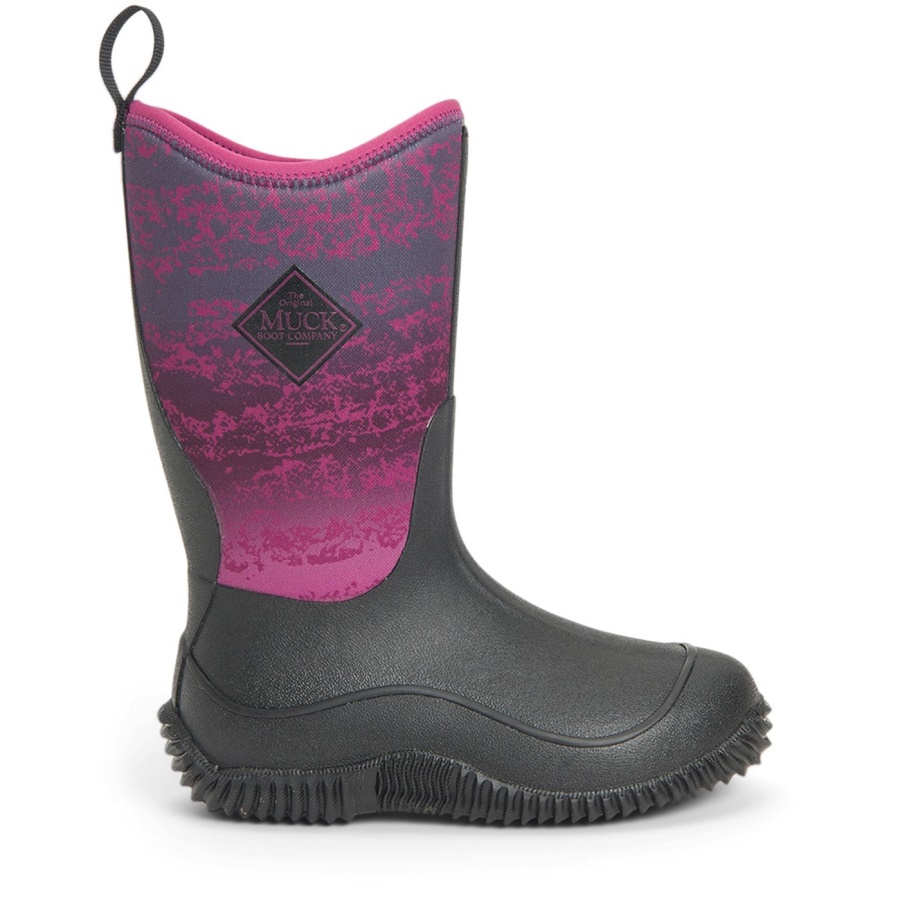 Magenta Digi Fade Print Lasten Hale Korkeat Saappaat Muckboot