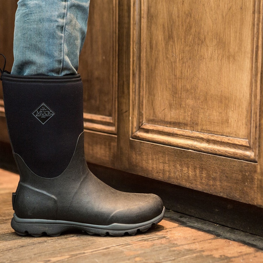 Miesten Arktinen Excursion Lyhyet Saappaat Mustat Muckboot