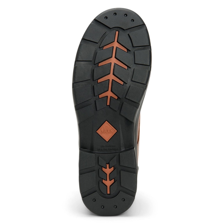 Miesten Askare Maatilan Nahka Nauhoitettu Turvasaappaat Muckboot Caramel