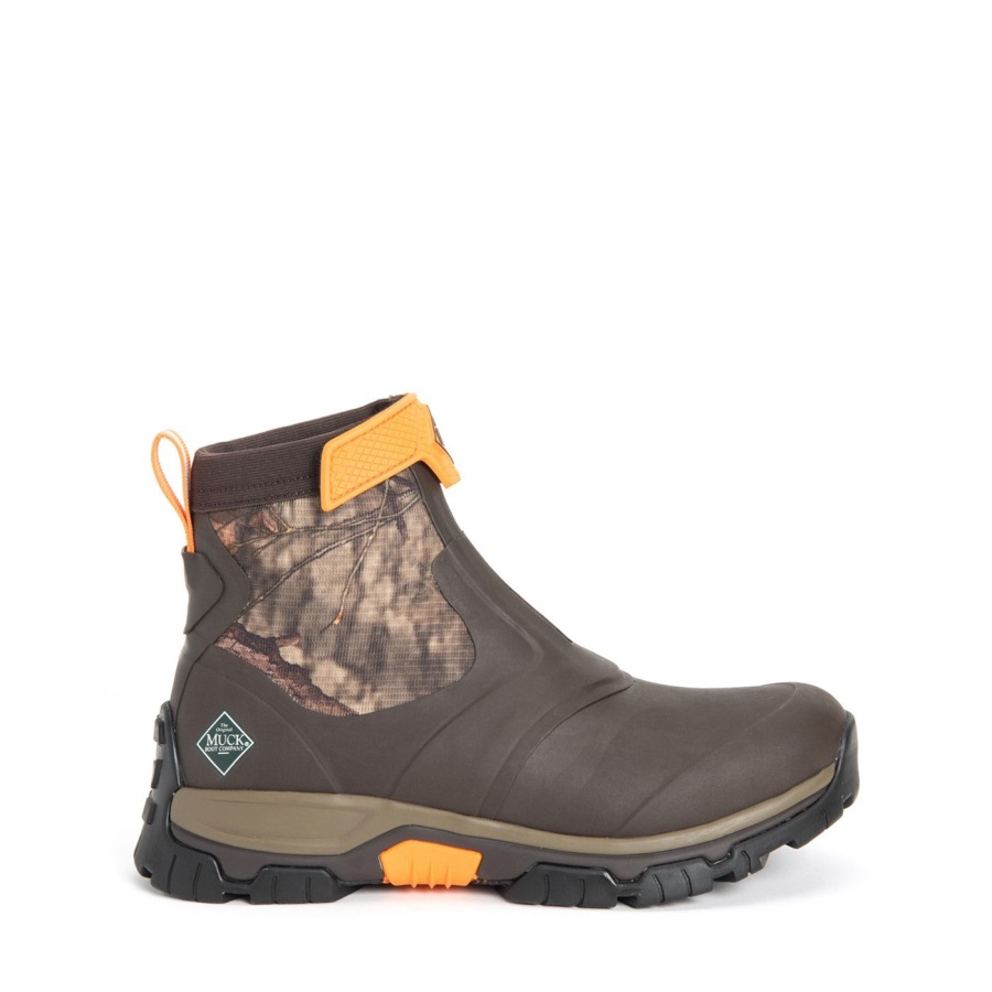 Muckboot Mossy Oak Country Print Miesten Huipun Vetoketjulliset Lyhyet Saappaat