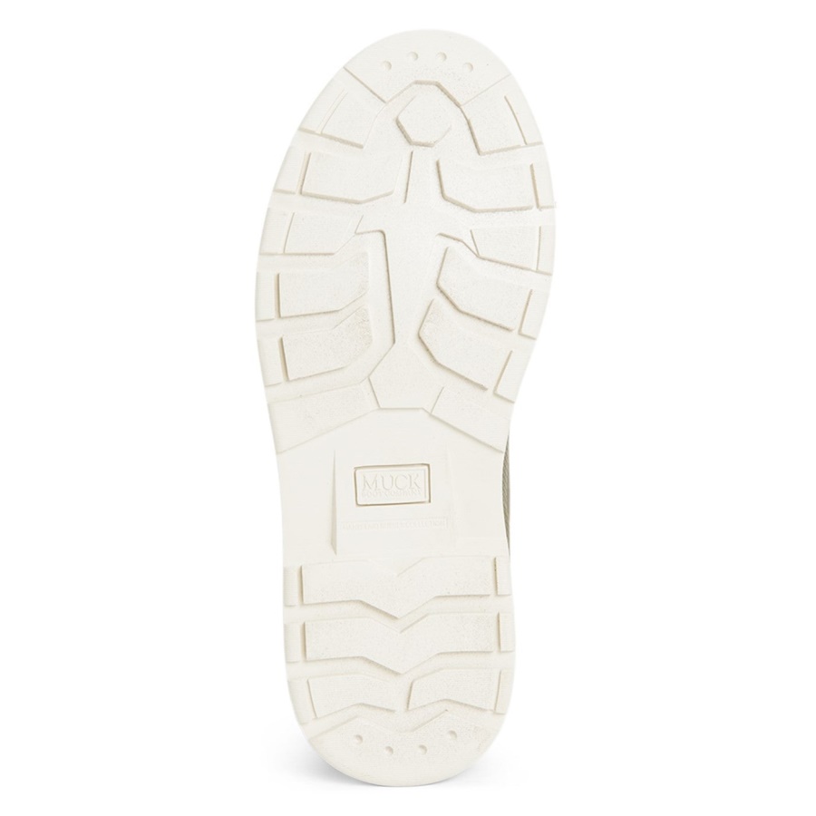 Naisten Muck Originals Ankka Nauha-up Nahka Lyhyet Saappaat Muckboot Taupe