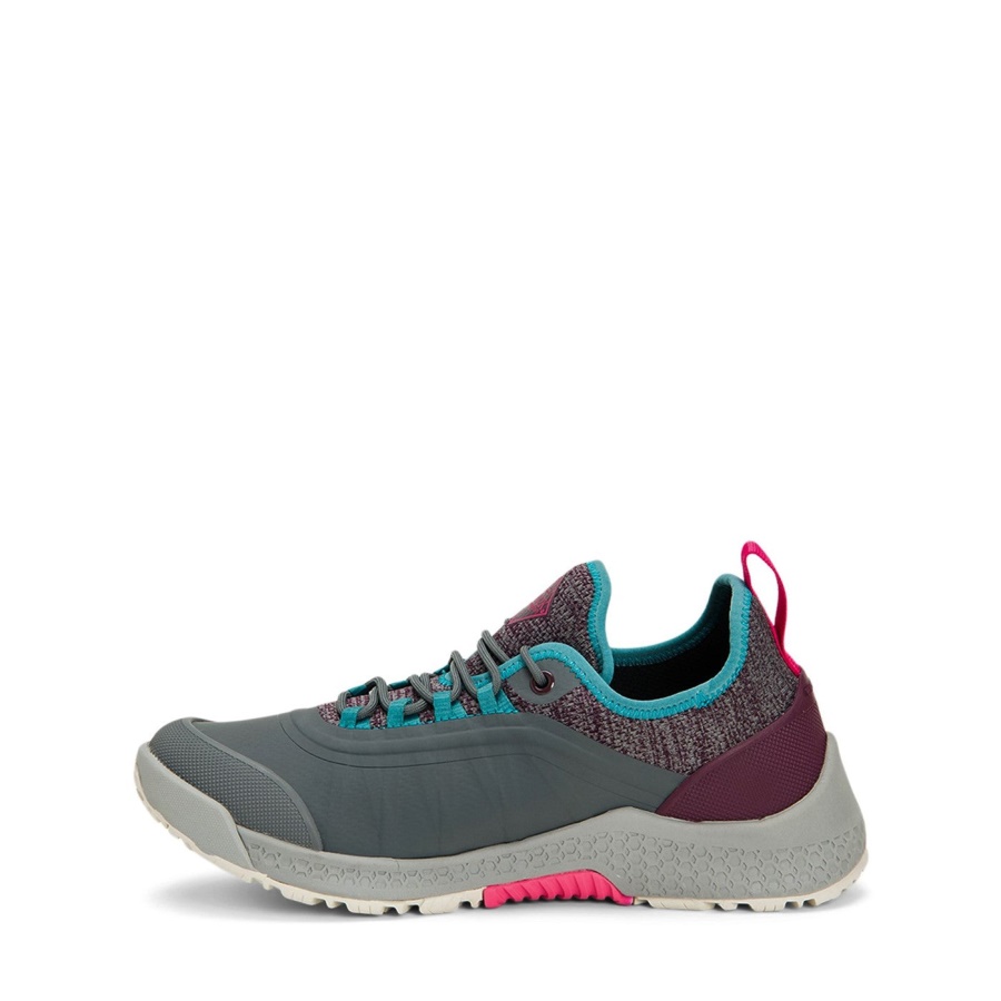 Naisten Outscape Nauhakengät Muckboot Harmaa Sinivihreä Pinkki